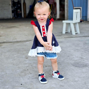 Patriotic Color Block Hightops