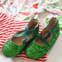 Load image into Gallery viewer, Holly Glitter Ballet Flats