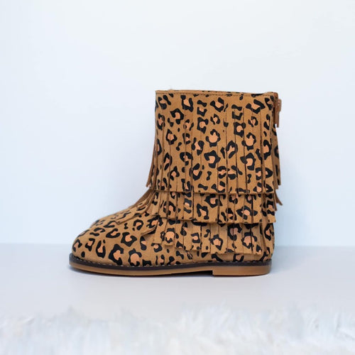 Leopard Suede Allison Boots